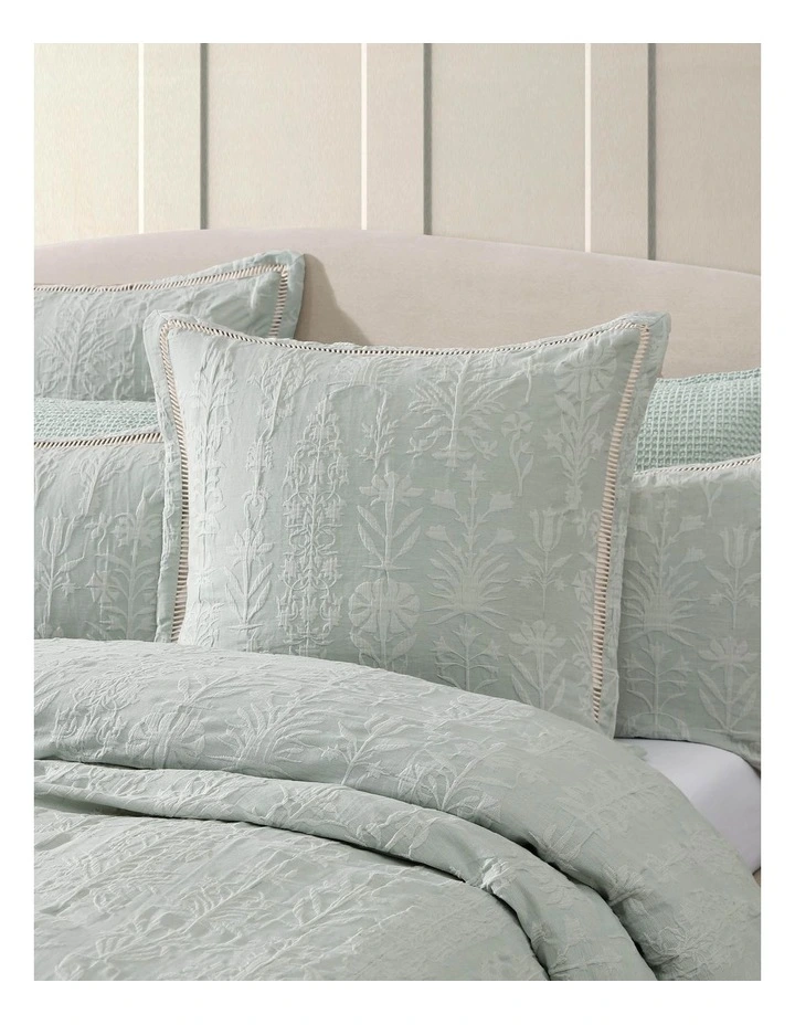 Florence Quilt Cover Set in Sage image 6