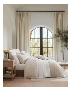 Savanna Quilt Cover Set in Natural