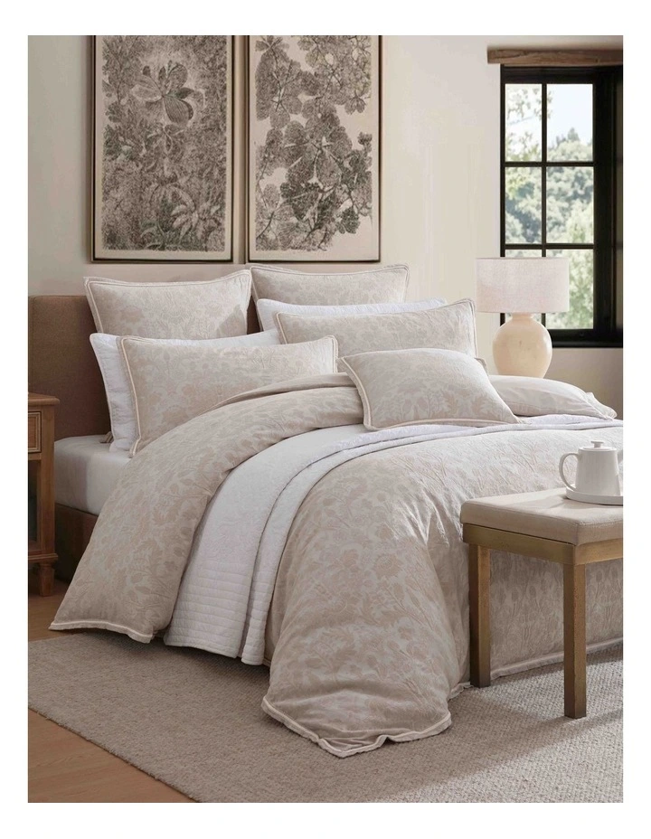 Savanna Quilt Cover Set in Natural image 2
