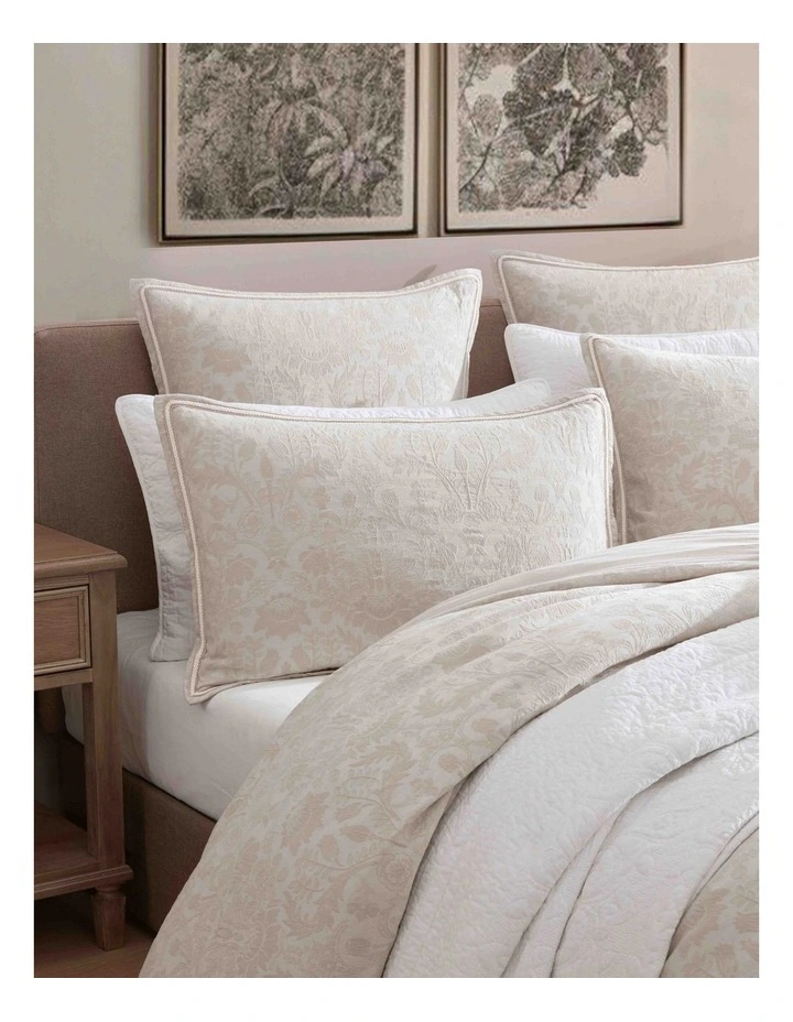 Savanna Quilt Cover Set in Natural image 3