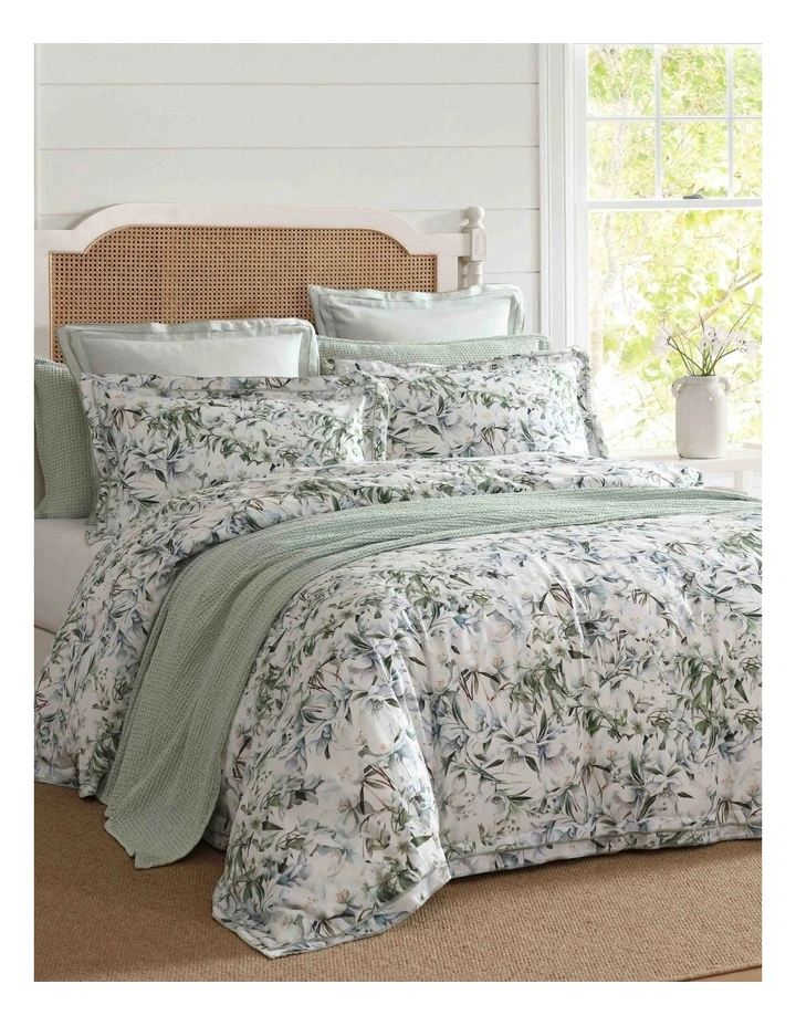 Starlet Quilt Cover Set in Sage image 2