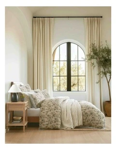 Perpetua Quilt Cover Set in Natural