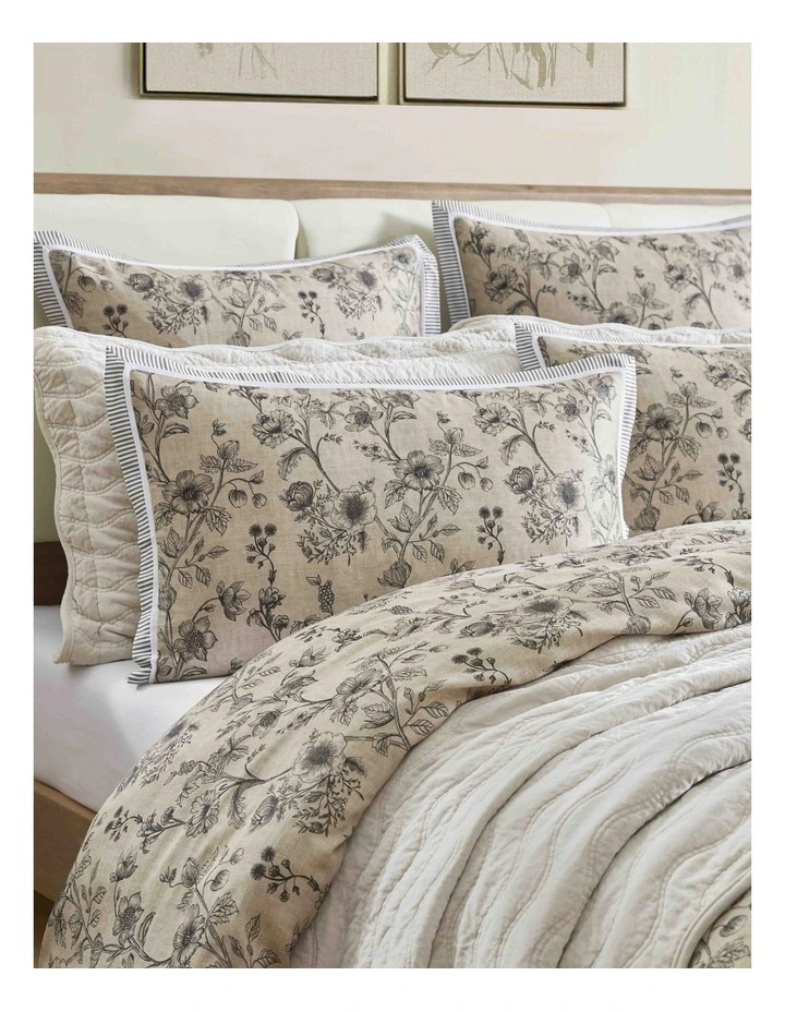 Perpetua Quilt Cover Set in Natural image 3