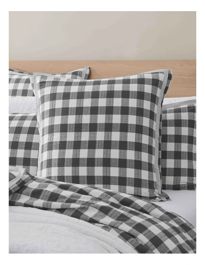 Waverley Quilt Cover Set in Charcoal image 4
