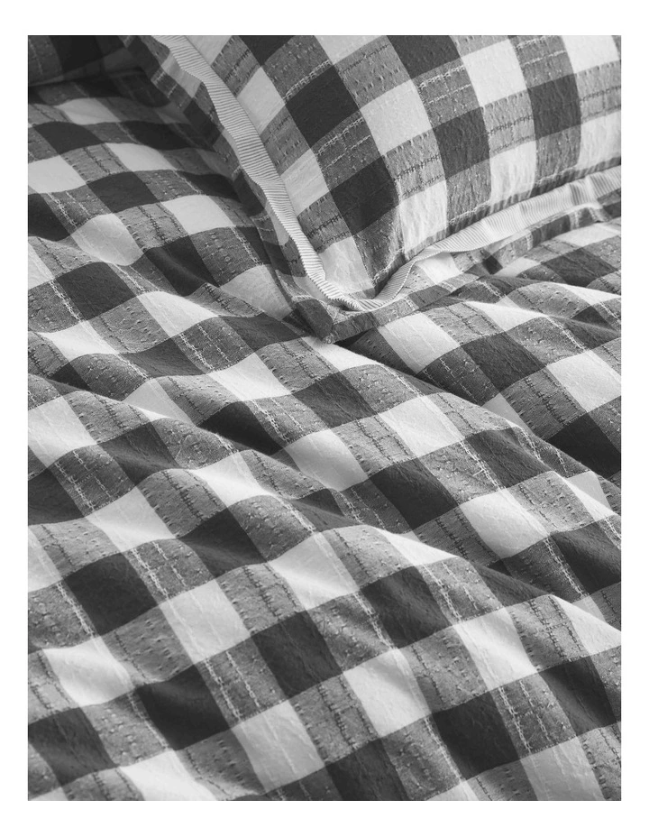 Waverley Quilt Cover Set in Charcoal image 5