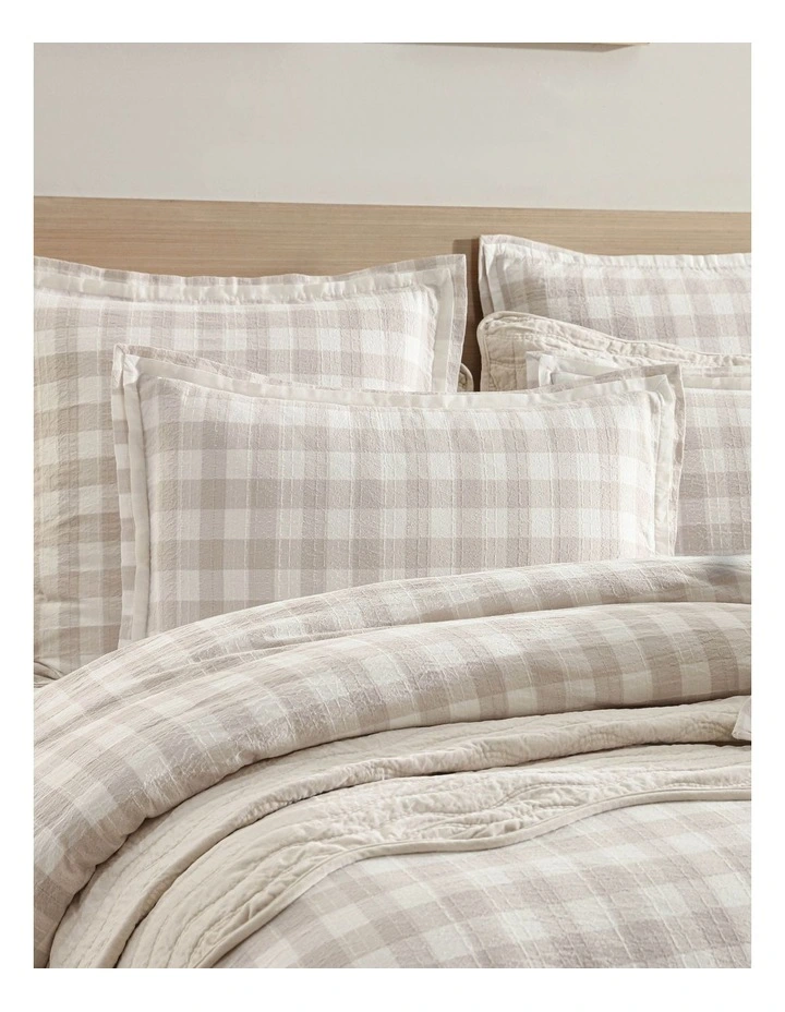 Waverley Quilt Cover Set in Stone image 3