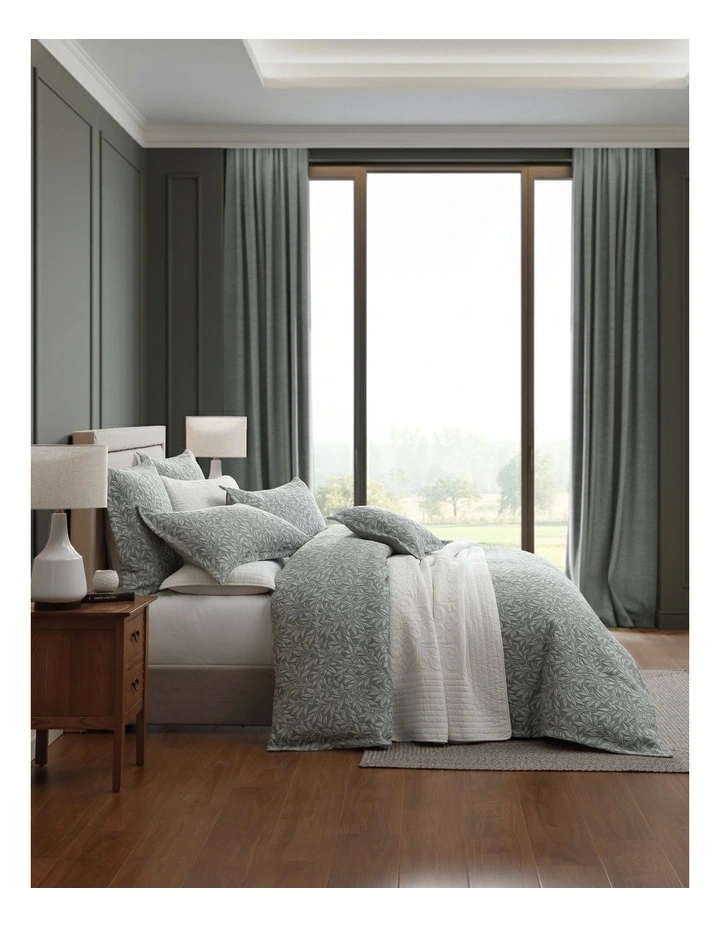 Gwyneth Quilt Cover Set in Cilantro image 1