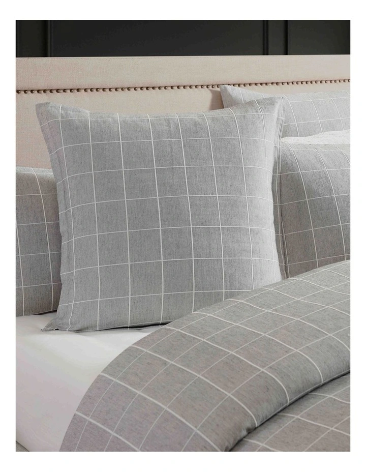 Stratus Quilt Cover Set in Charcoal image 5