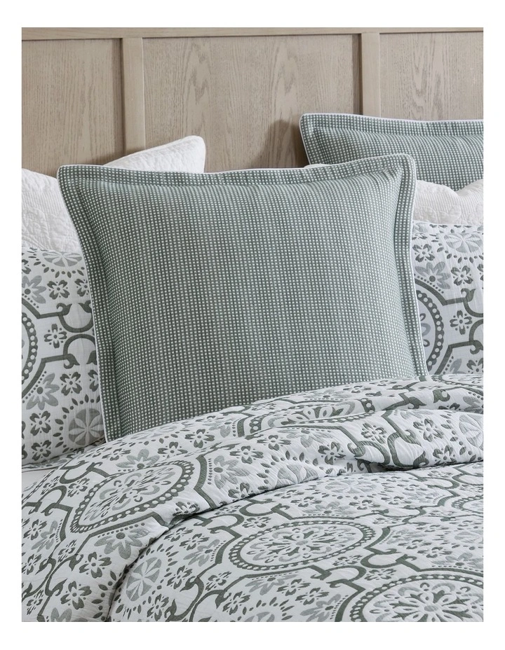 Mayfair Quilt Cover Set in Cilantro image 6