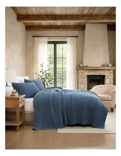 Cocoon Coverlet in Petrol
