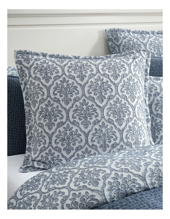 Theodora Quilt Cover Set in Petrol image 5