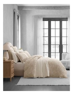 Chateau Garden Quilt Cover Set in Natural