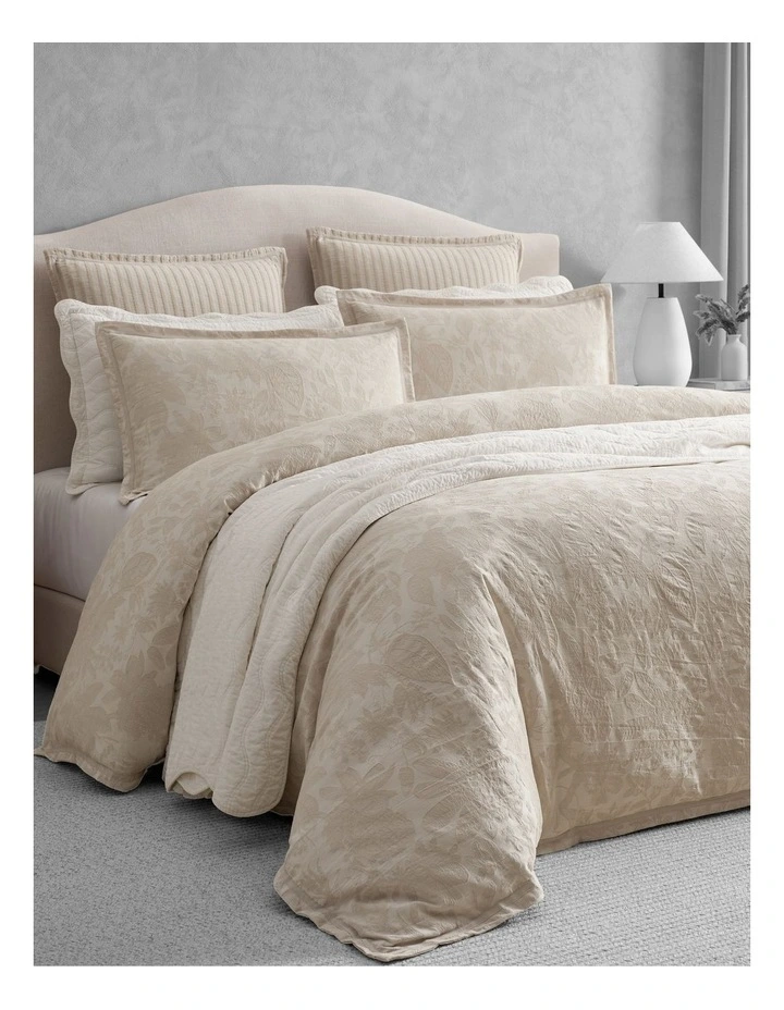 Chateau Garden Quilt Cover Set in Natural image 2