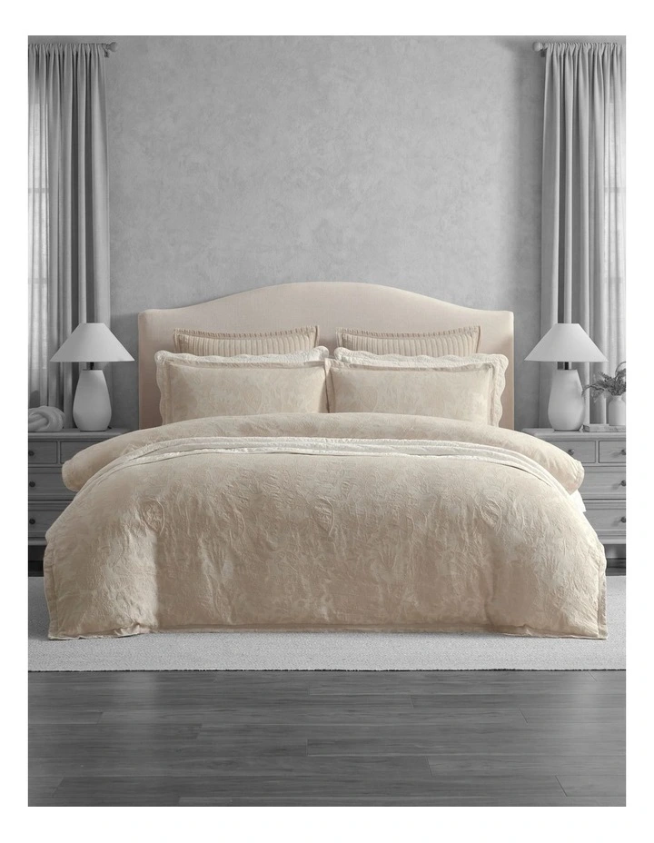 Chateau Garden Quilt Cover Set in Natural image 4