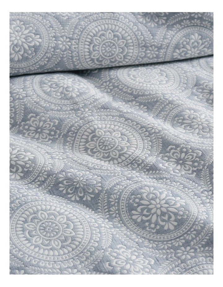 Eternity Quilt Cover Set in Petrol image 5