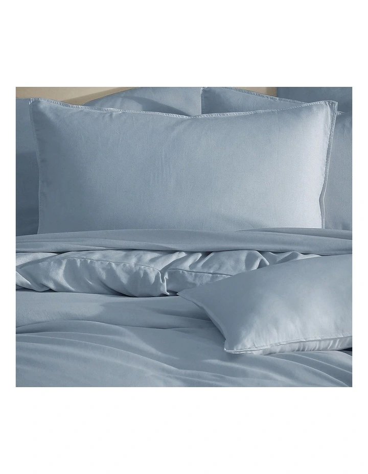 Bamboo Linen Quilt Cover Set in in Chambray image 3