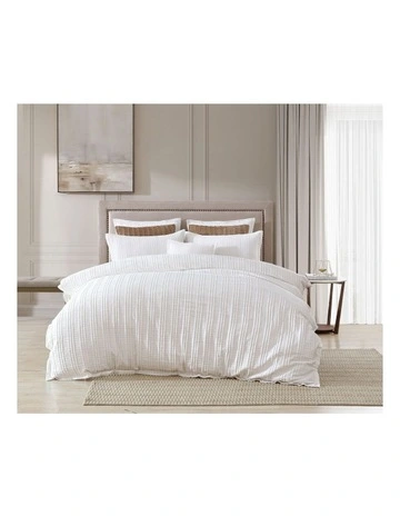 Winton Quilt Cover Set in White
