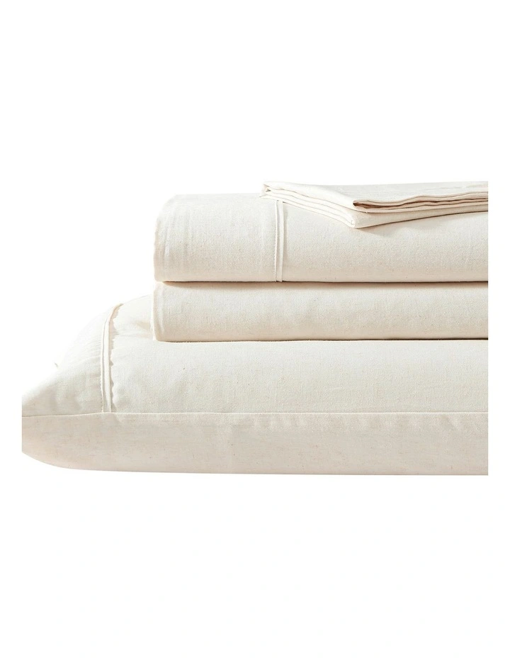 Bamboo Linen Sheet Set in Taupe image 2