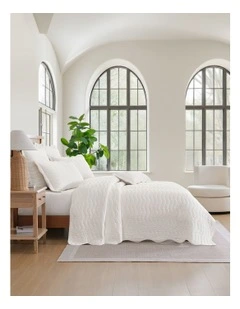 Indiana Coverlet in Ivory