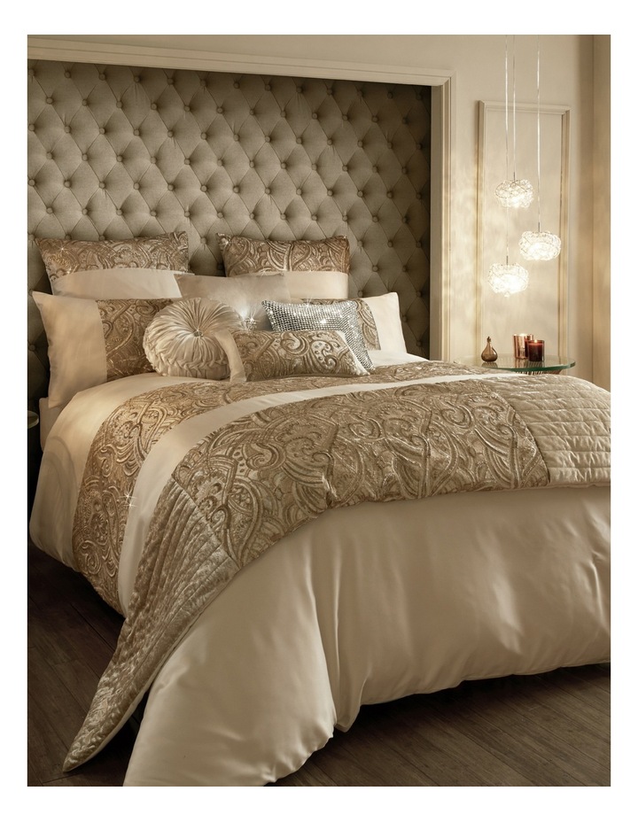 Kylie At Home Marnie Quilt Cover In Gold