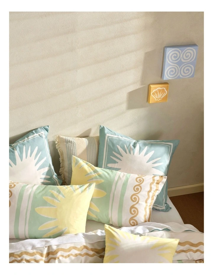 Visage Quilt Cover Set In Seafoam image 2