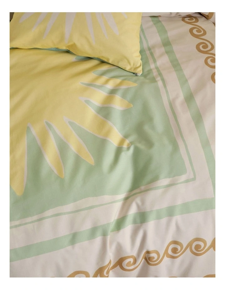 Visage Quilt Cover Set In Seafoam image 4