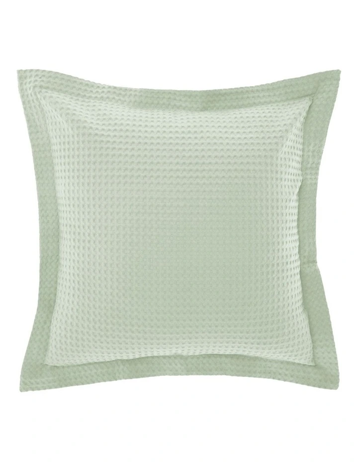 Deluxe Waffle Quilt Cover Set in Mist image 3