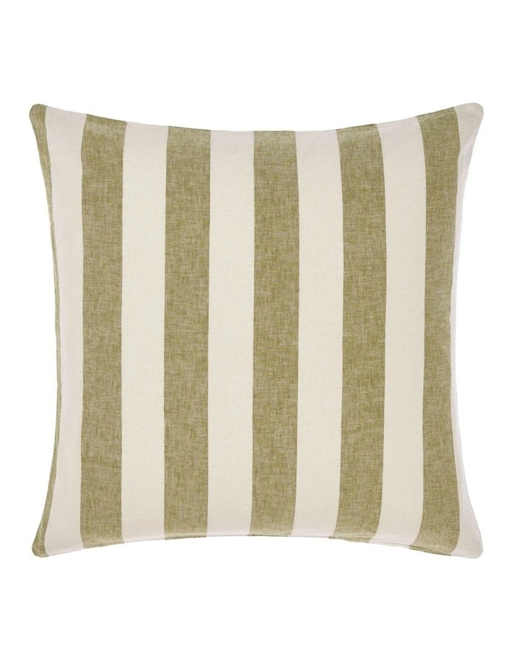 Vintage Stripe Quilt Cover Set in Pesto image 4
