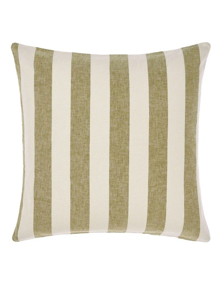 Vintage Stripe Quilt Cover Set in Pesto image 4