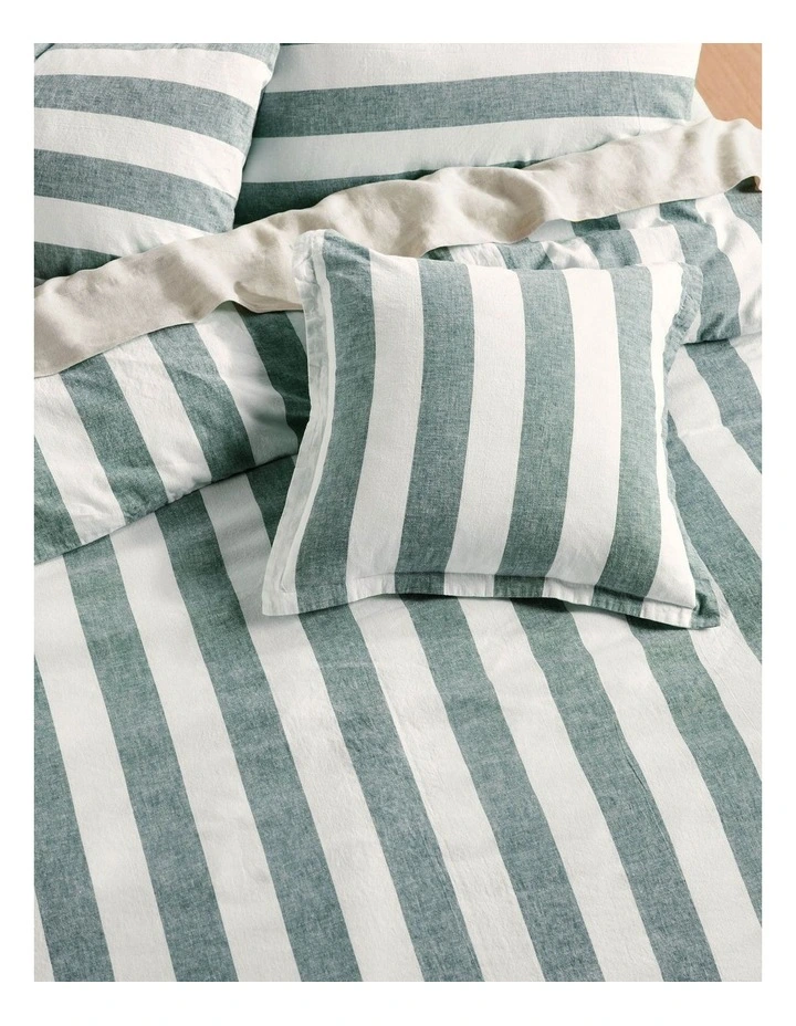 Vintage Stripe Quilt Cover Set in Denim image 3