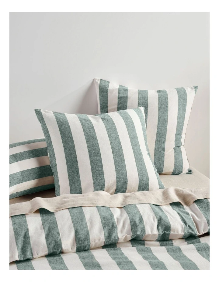 Vintage Stripe Quilt Cover Set in Denim image 5