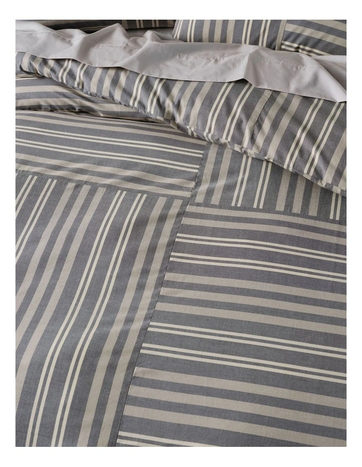 Linen House Vanern Quilt Cover Set in Charcoal image 2