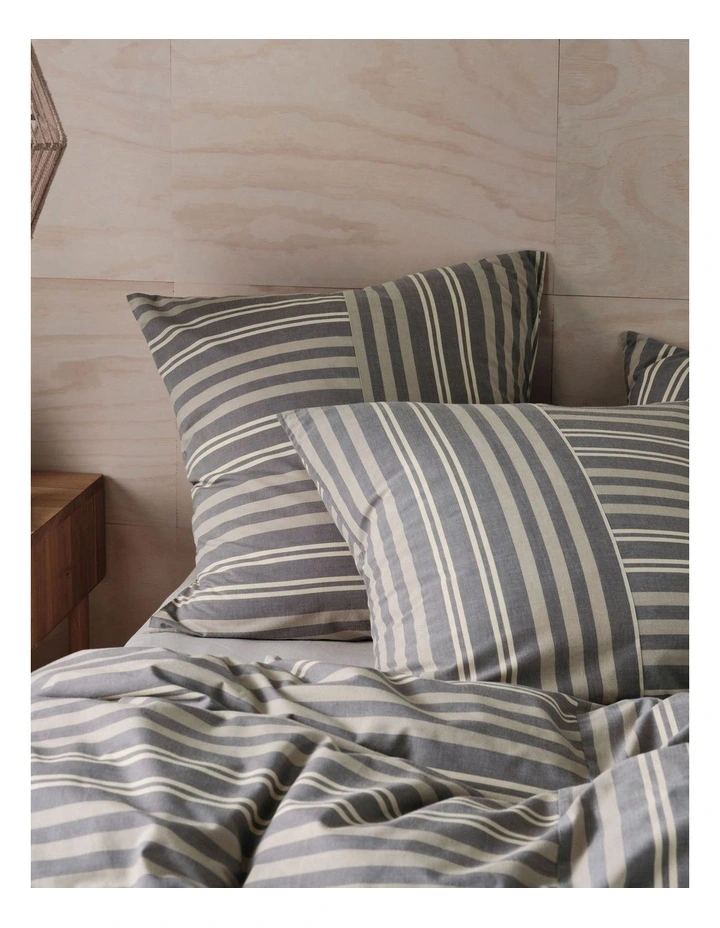 Linen House Vanern Quilt Cover Set in Charcoal image 4
