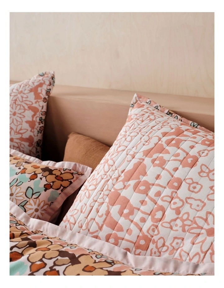 Cassis Quilt Cover Set in Coral image 7