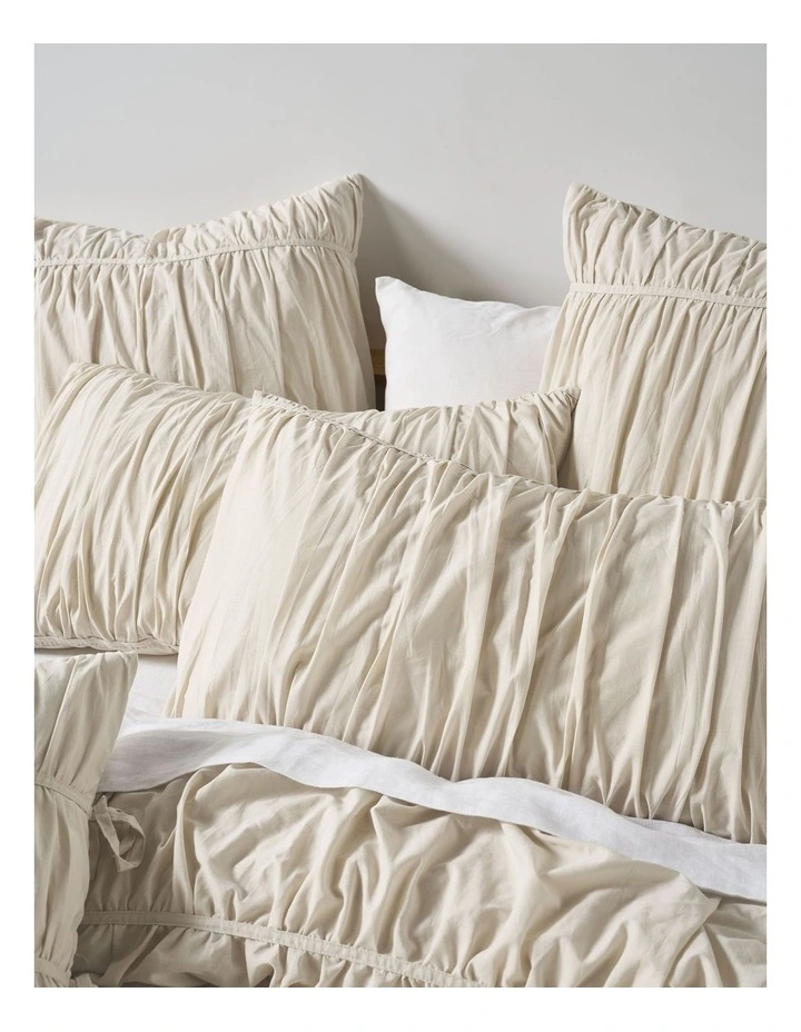 Layla Quilt Cover Set in Natural image 4