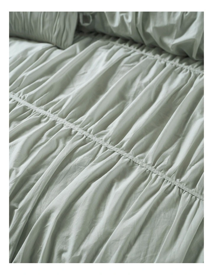 Layla Quilt Cover Set in Seafoam image 2