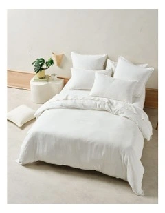 Connie Quilt Cover Set in White