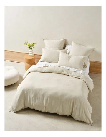 Connie Quilt Cover Set in Natural