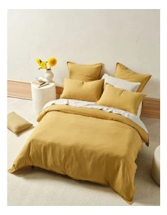 Connie Quilt Cover Set in Saffron