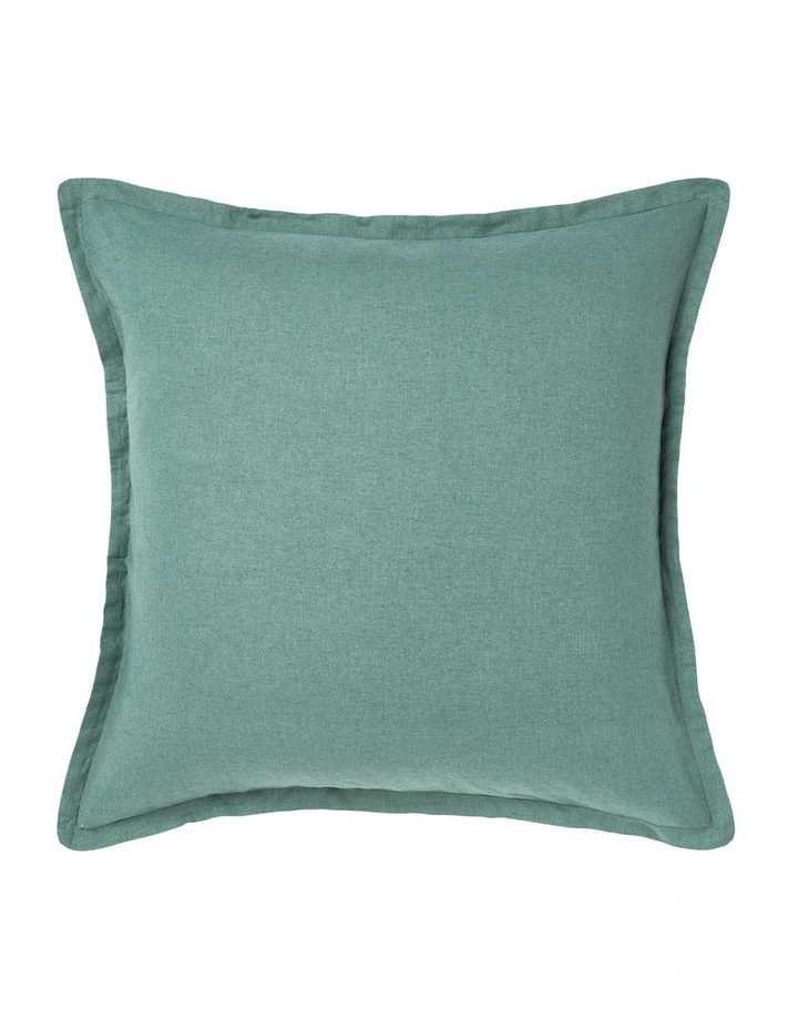 Connie Cotton Linen Quilt Cover Set In Pine image 4