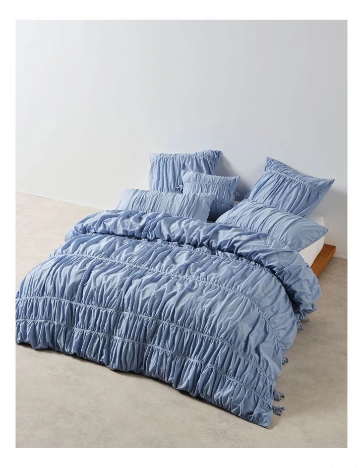 Layla Quilt Cover Set in Bluebell image 1
