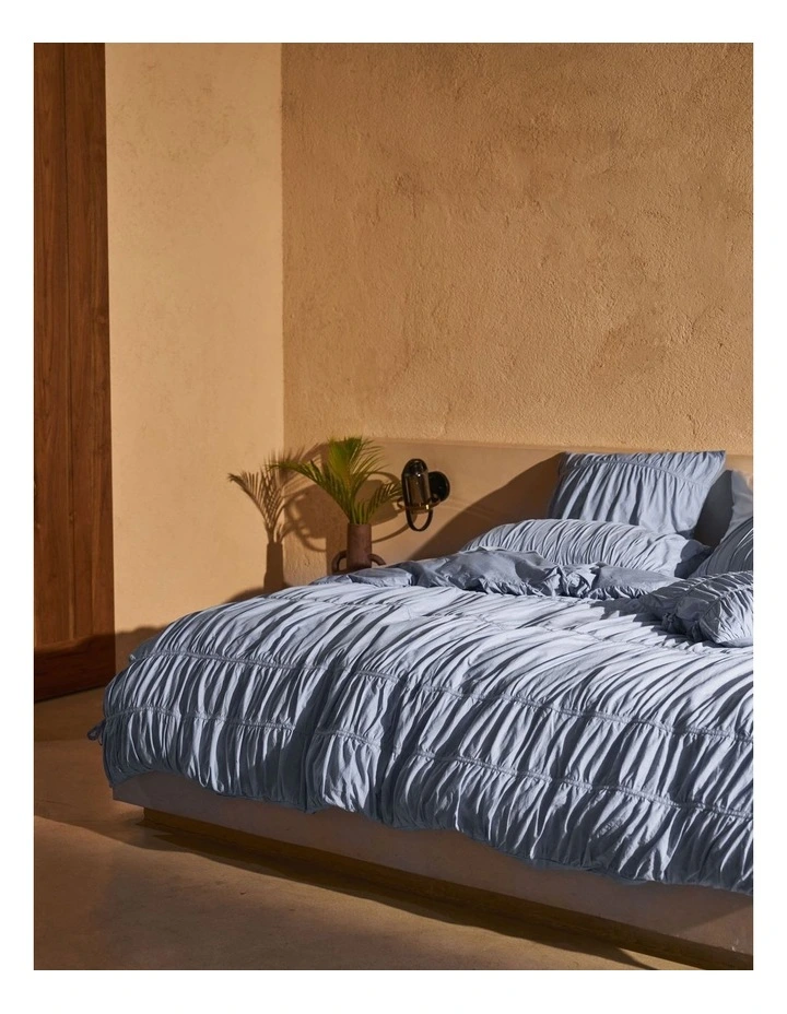 Layla Quilt Cover Set in Bluebell image 2