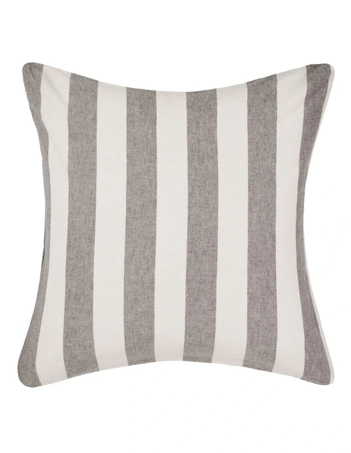 Vintage Stripe Quilt Cover Set in Steel image 5