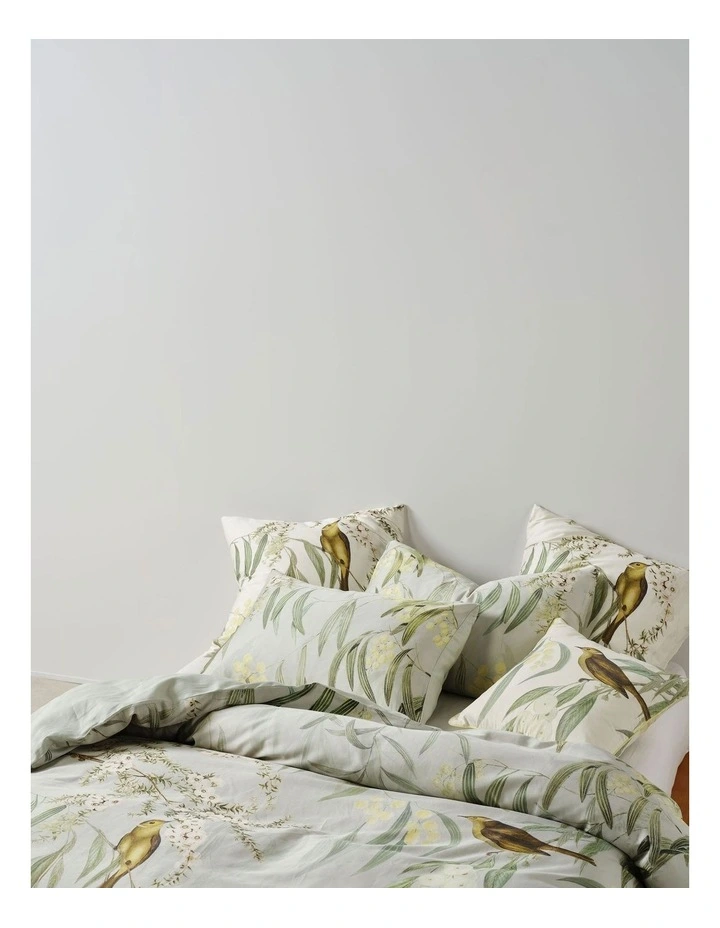 Linen House Eppalock Quilt Cover Set in Seafoam image 3
