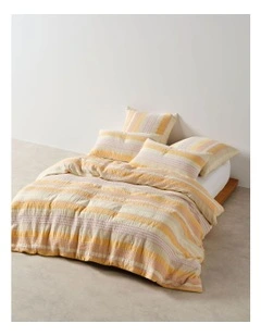 Campbell Quilt Cover Set in Mango