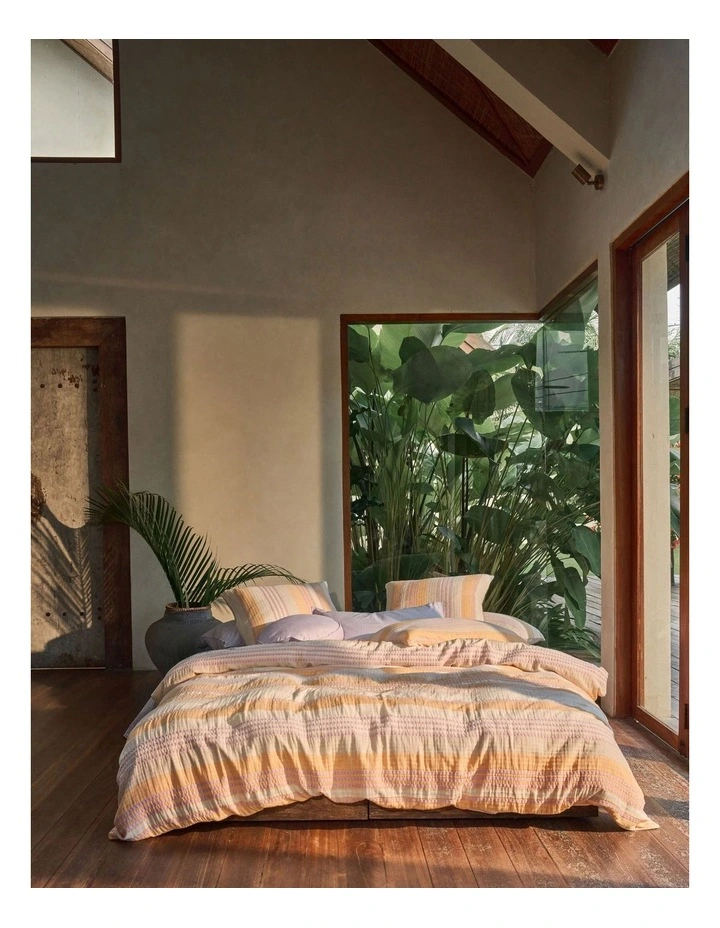 Campbell Quilt Cover Set in Mango image 2
