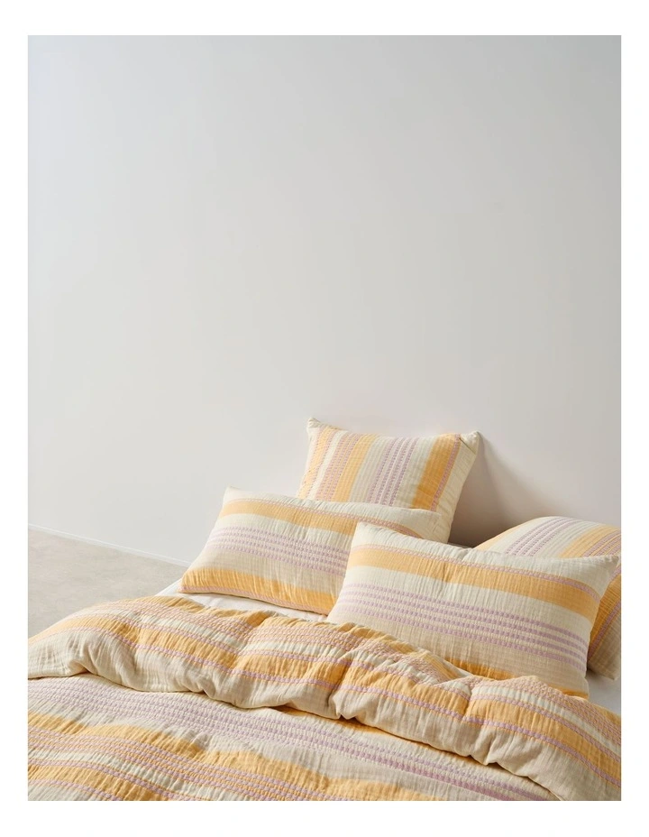 Campbell Quilt Cover Set in Mango image 3