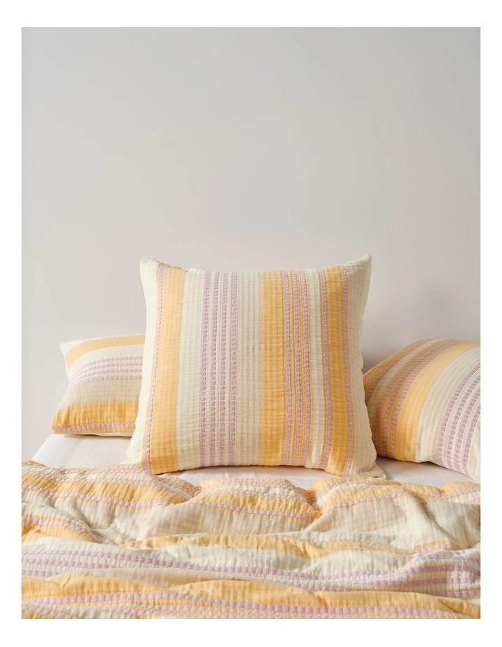 Campbell Quilt Cover Set in Mango image 4