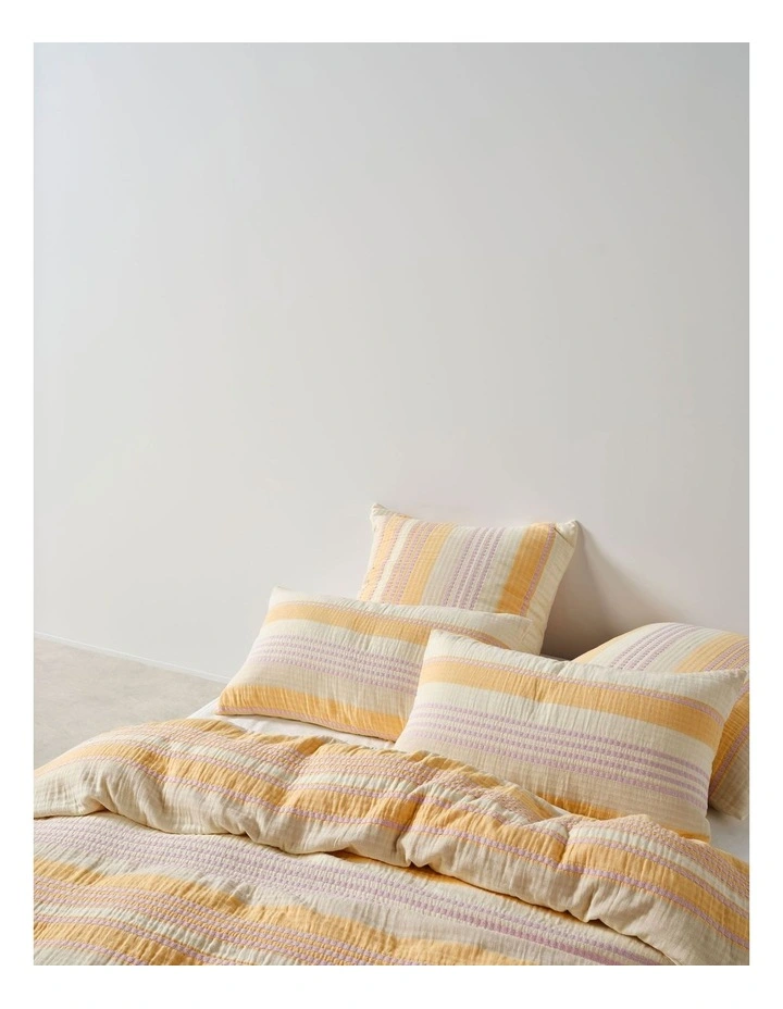 Campbell Quilt Cover Set in Mango image 4