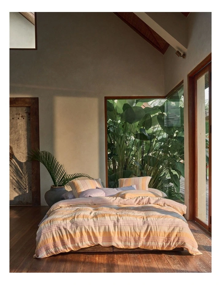 Campbell Quilt Cover Set in Mango image 6